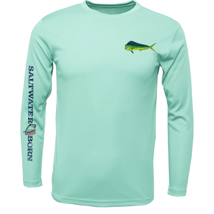 Saltwater Born Clean Mahi Long Sleeve UPF 50+ Dry-Fit Shirt