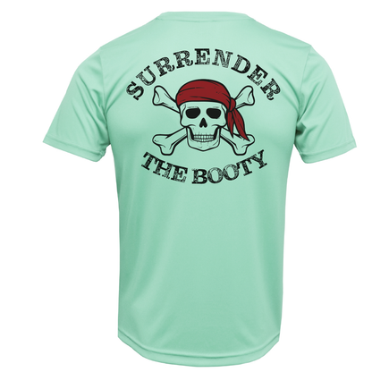 Saltwater Born DFW, TX Freshwater Born "Surrender The Booty" Men's Short Sleeve UPF 50+ Dry-Fit Shirt