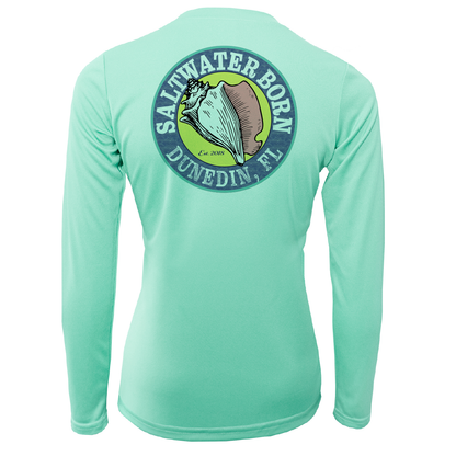 Saltwater Born Dunedin, FL "Saltwater Hair Don't Care" Long Sleeve UPF 50+ Dry-Fit Shirt