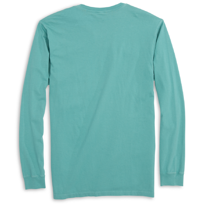 Texas Freshwater Born Linear Logo Men's Cotton Long Sleeve Shirt