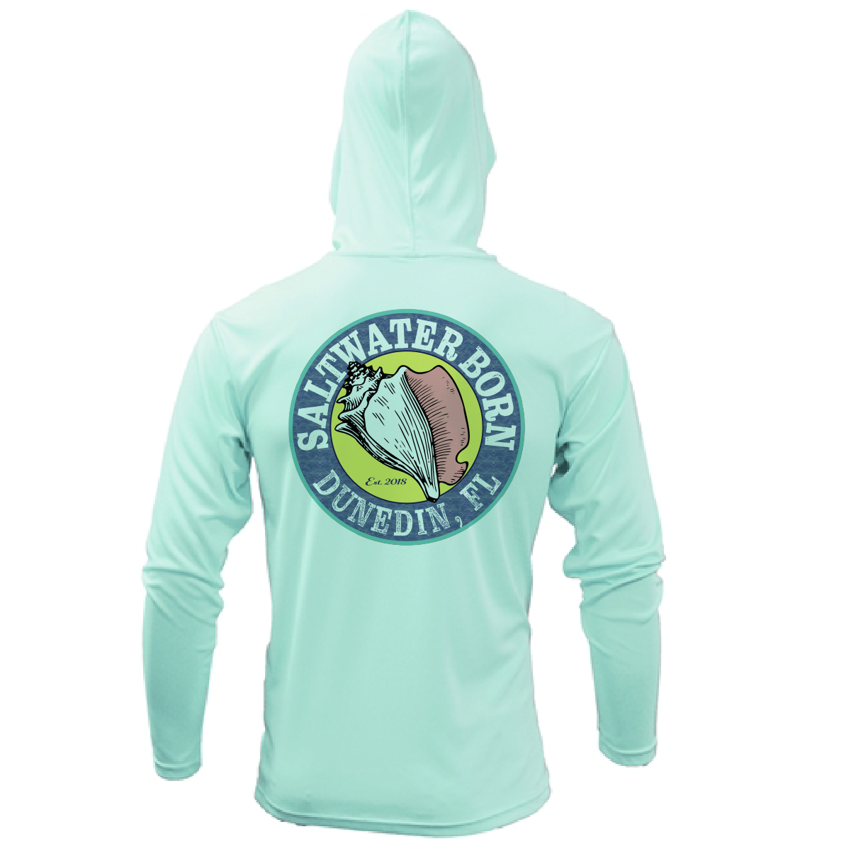 Saltwater Born Dunedin, FL State of Florida Long Sleeve UPF 50+ Dry-Fit Hoodie