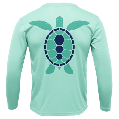 St. Pete Beach, FL Turtle Boy's Long Sleeve UPF 50+ Dry-Fit Shirt