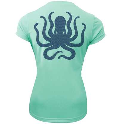 Saltwater Born Key West, FL Kraken Women's Short Sleeve UPF 50+ Dry-Fit Shirt