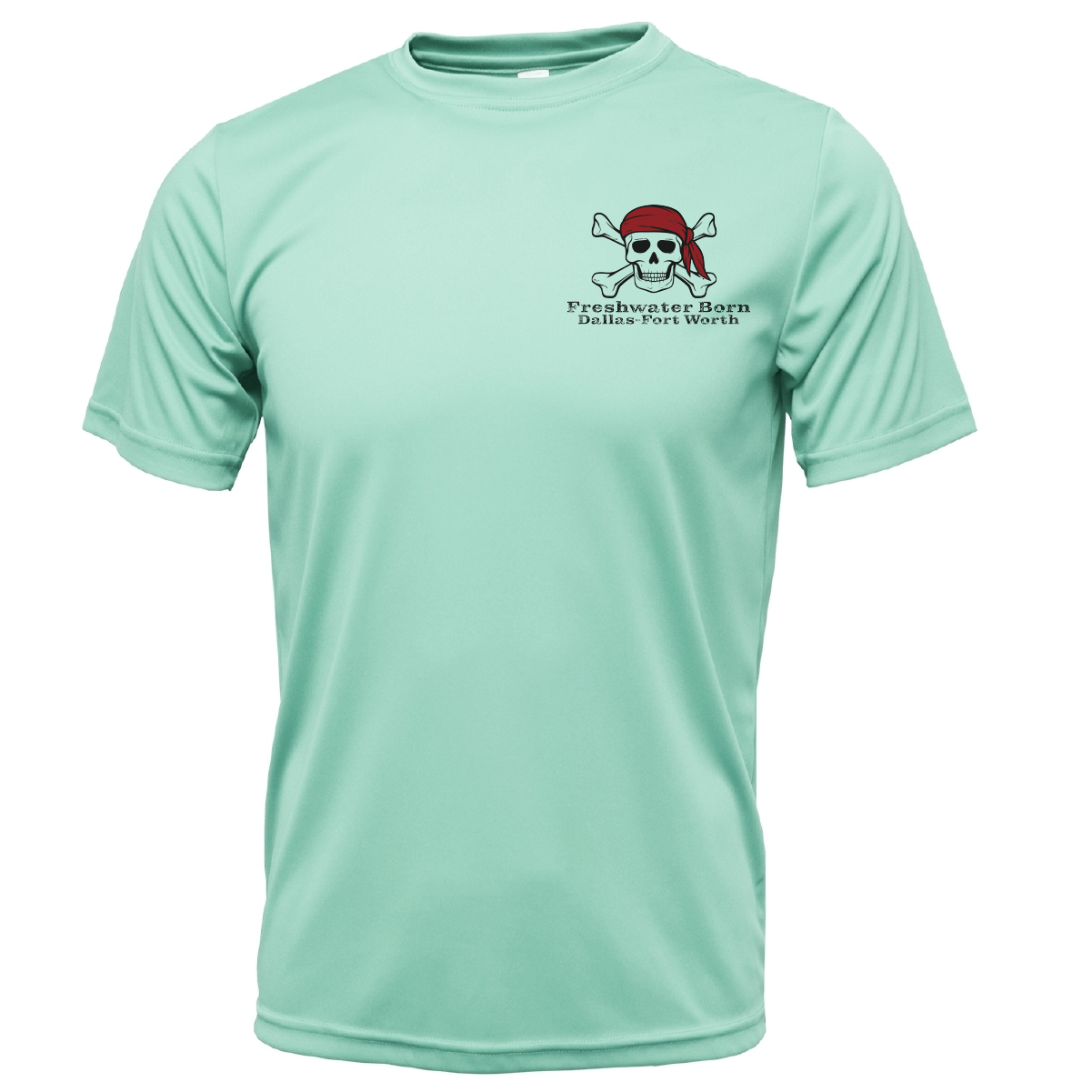 Saltwater Born DFW, TX Freshwater Born "Surrender The Booty" Men's Short Sleeve UPF 50+ Dry-Fit Shirt