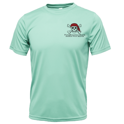 Saltwater Born DFW, TX Freshwater Born "Surrender The Booty" Men's Short Sleeve UPF 50+ Dry-Fit Shirt