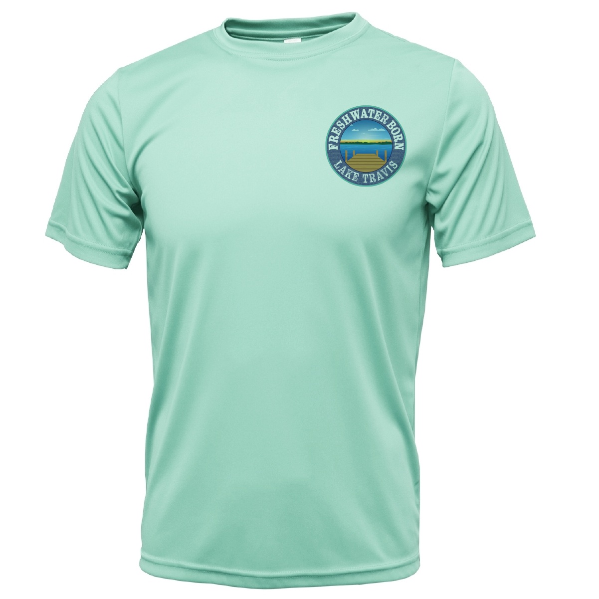 Saltwater Born Lake Travis "All For Rum and Rum For All" Men's Short Sleeve UPF 50+ Dry-Fit Shirt
