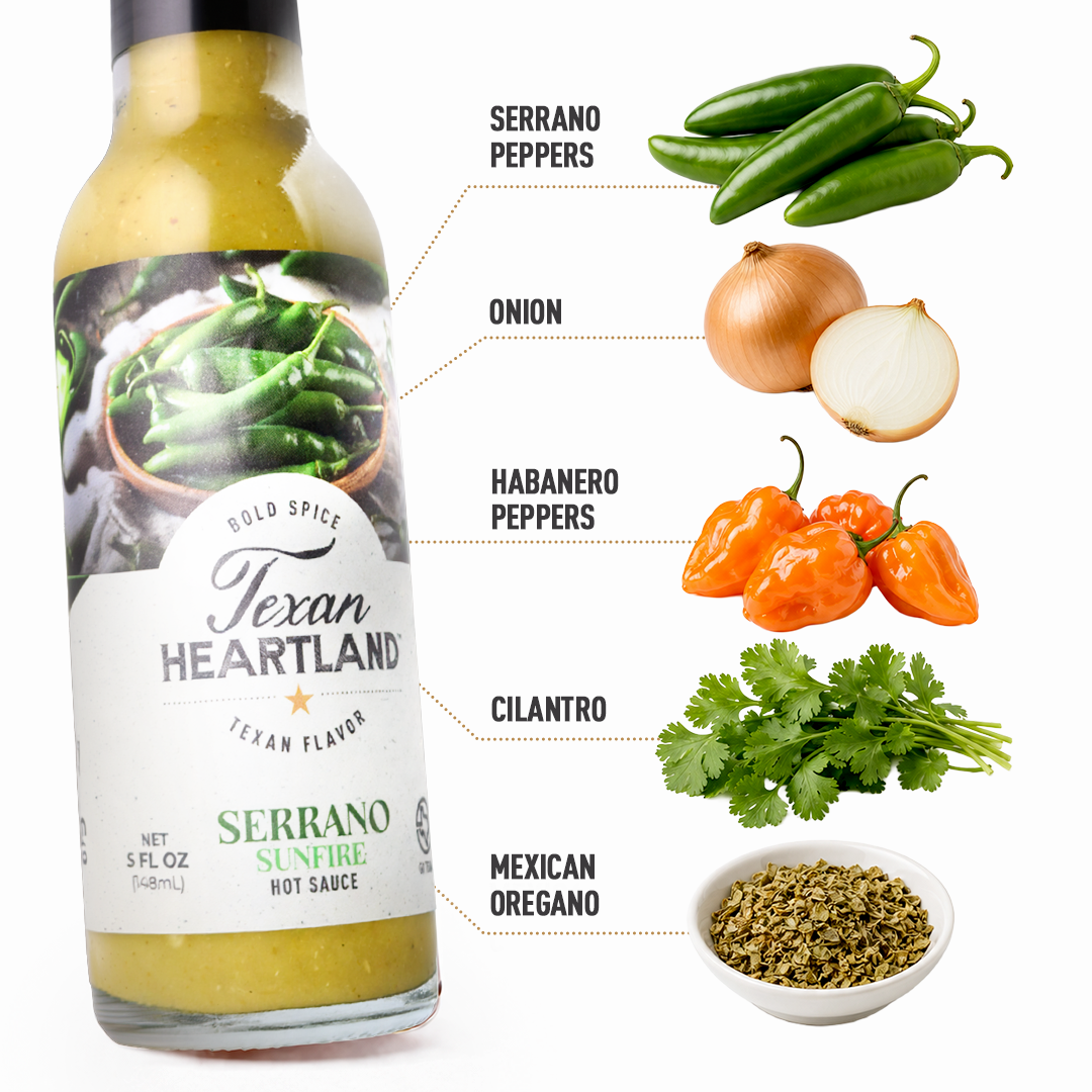 Texan Heartland Serrano Sunfire Hot Sauce