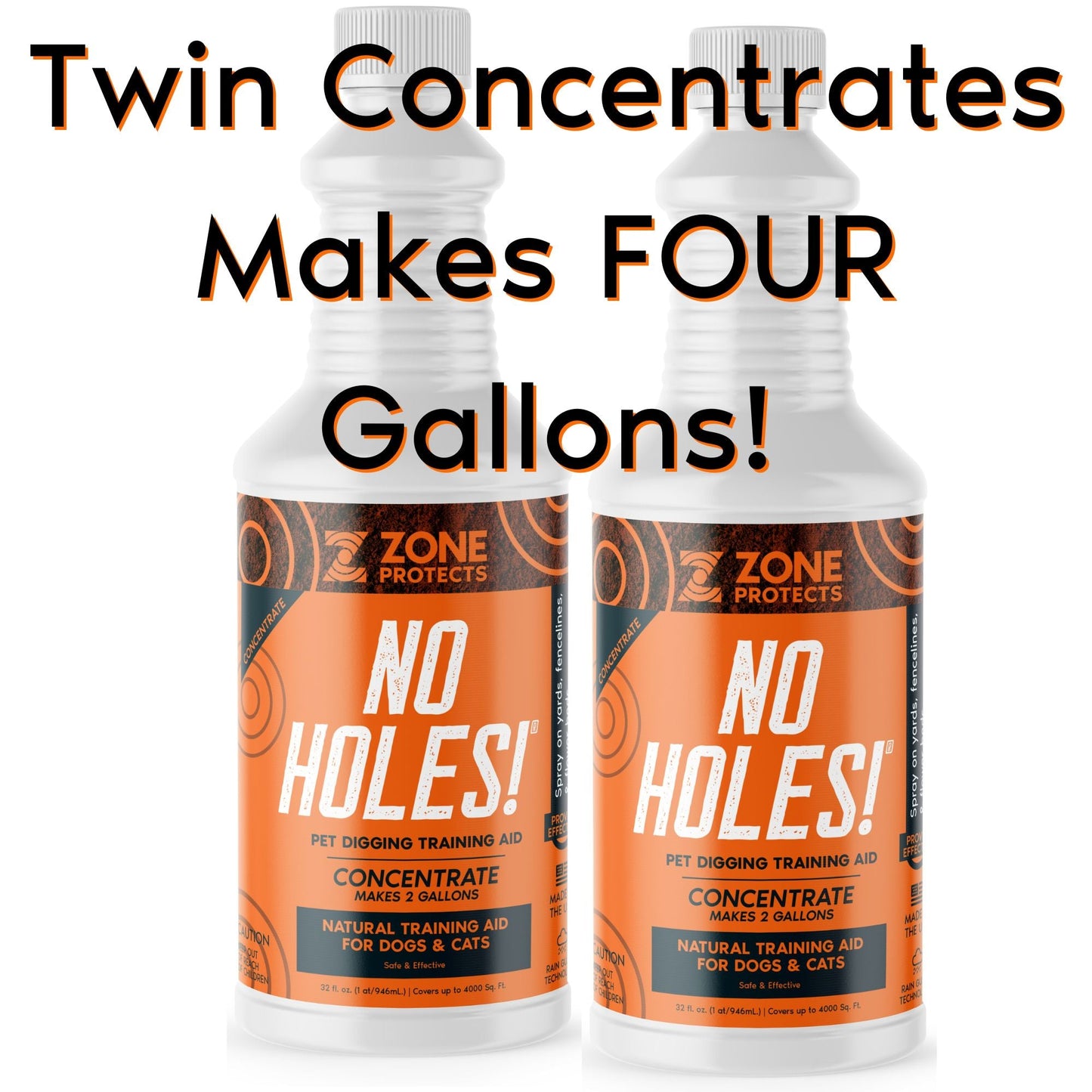 Zone Protects No Holes! Digging Prevention Concentrate - Twin Bundle