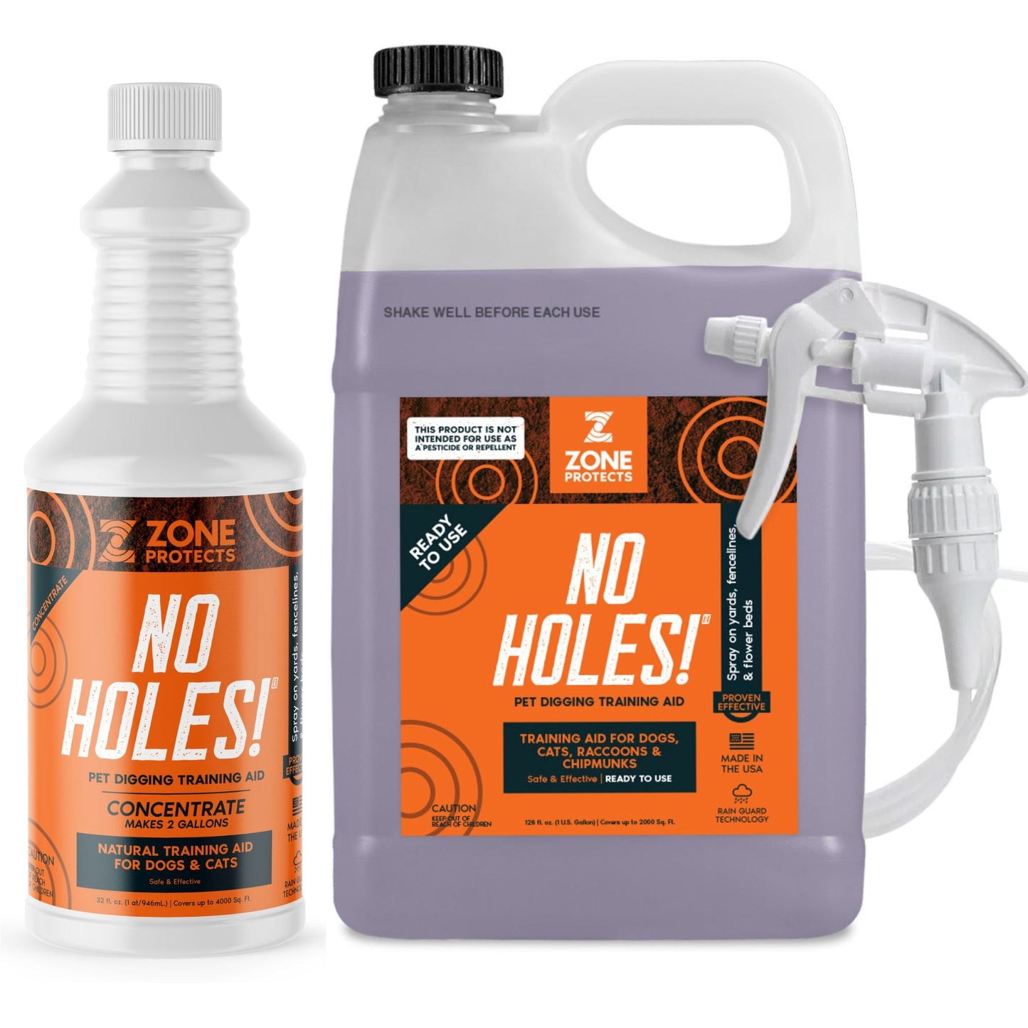 Zone Protects No Holes! Digging Prevention Concentrate/Gallon Trigger Sprayer