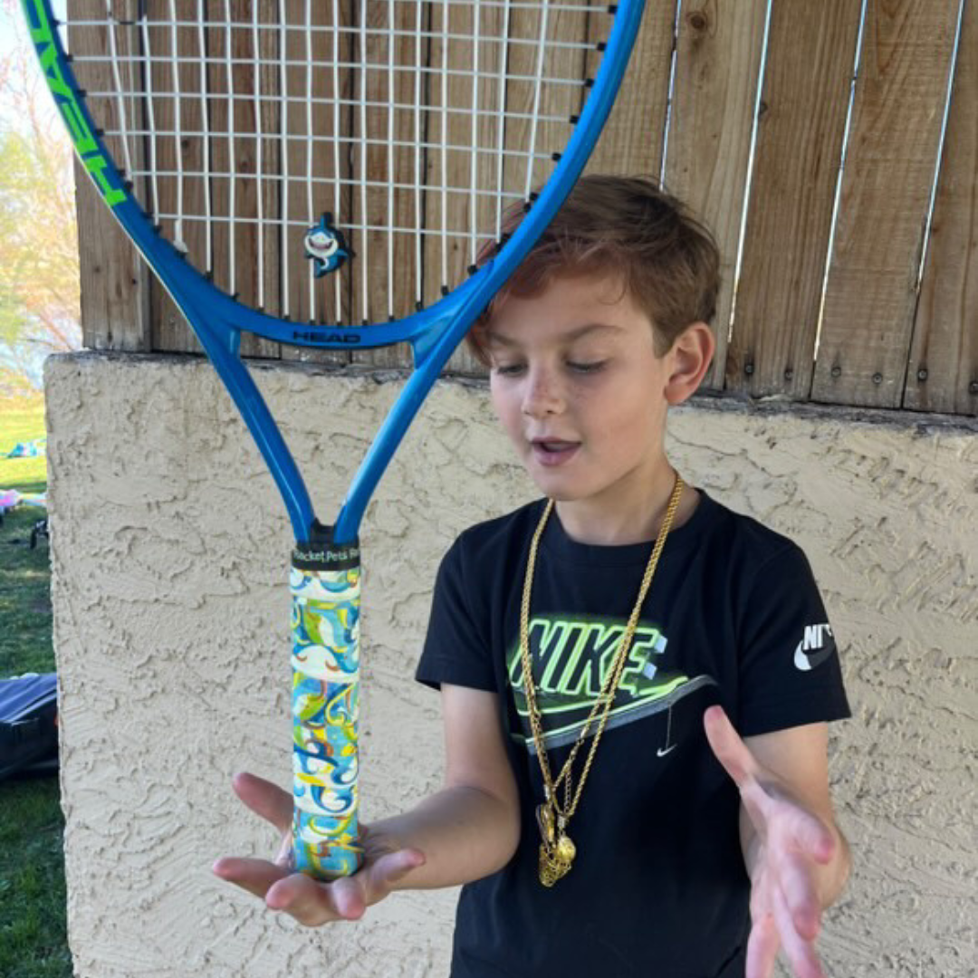 Racket Pets Overgrip Tape for Tennis Racquet - Sea Life - Blue (pack of 2)