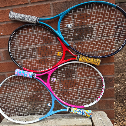 Racket Pets Overgrip Tape for Tennis Racket - Yellow Tiger (pack of 2)