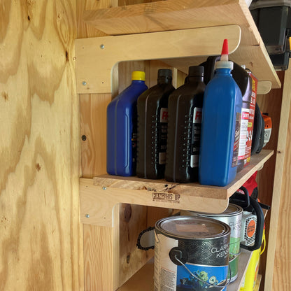 HangThis Up Shelf Brackets | Shed Shelving for Sheds