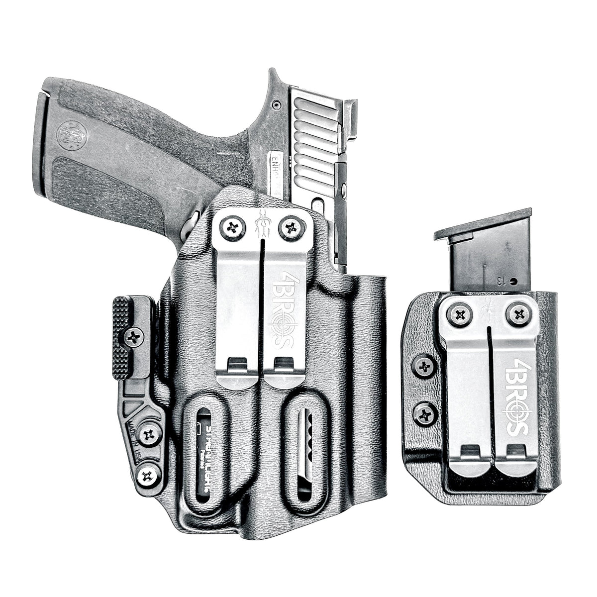 Four Brothers Smith & Wesson M&P Shield X & TLR-7 Sub IWB Holster with Magazine Carrier Combo