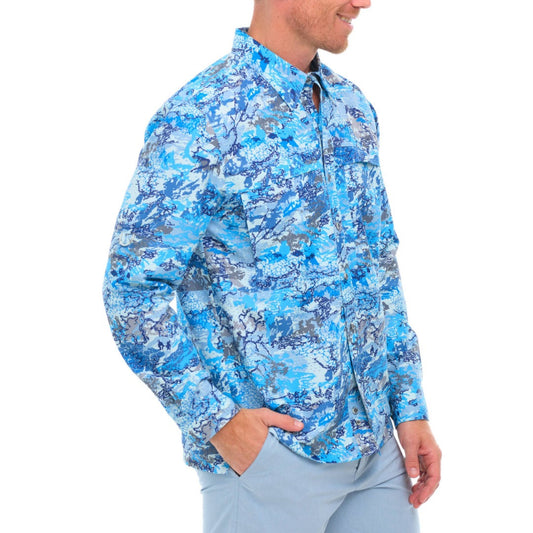 GameGuard Blue Digital Explorer Shirt | Long Sleeve