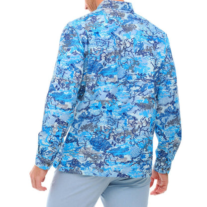 GameGuard Blue Digital Explorer Shirt | Long Sleeve