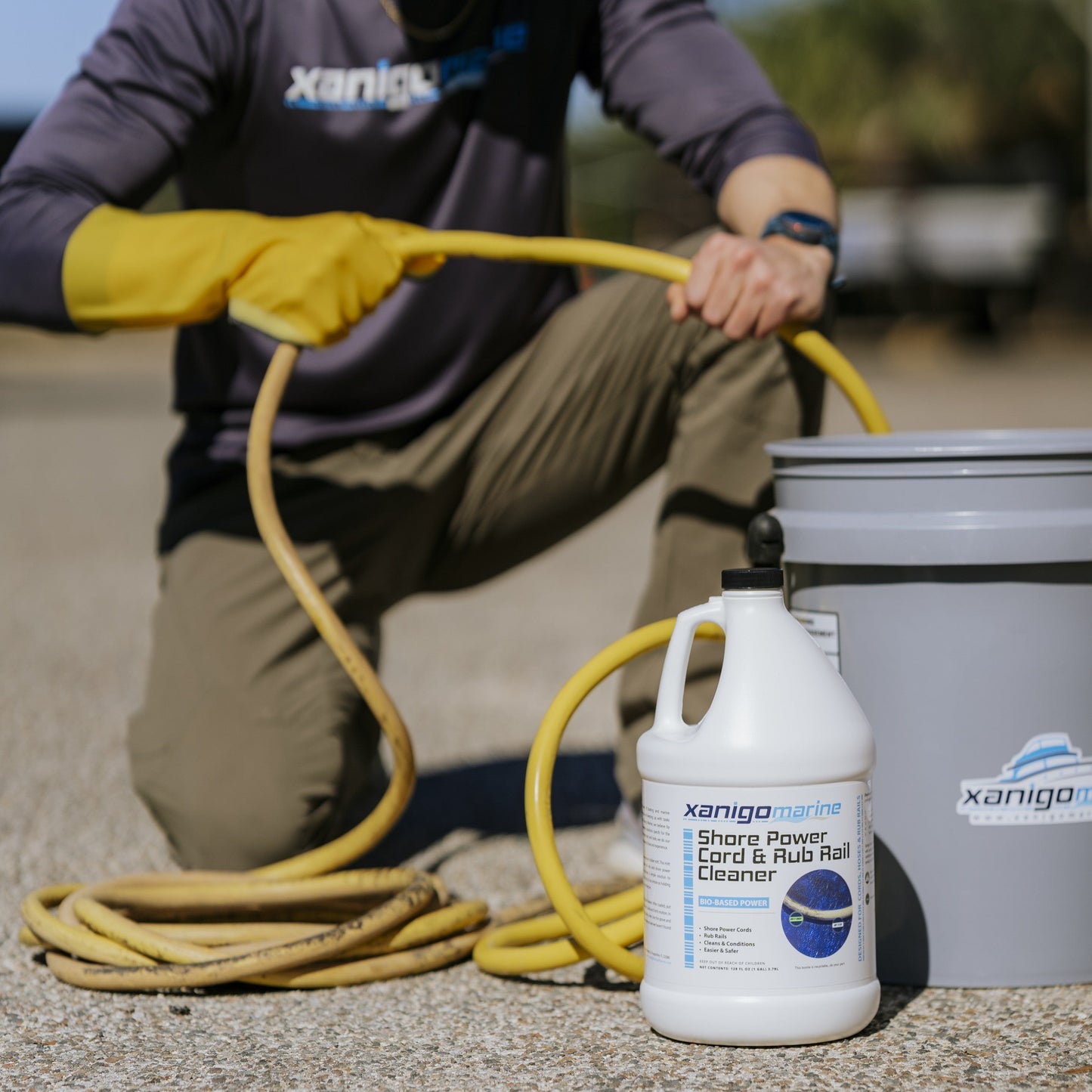 Xanigo Marine Shore Power Cord & Rub Rail Cleaner 32oz