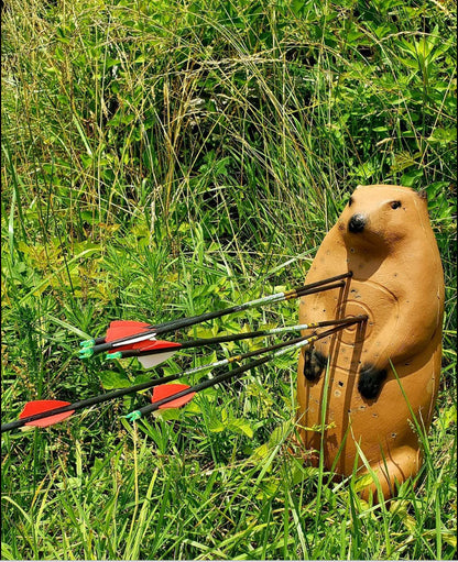 BIGshot Archery Real Wild 3D Standing Groundhog Archery Target with EZ Pull Foam