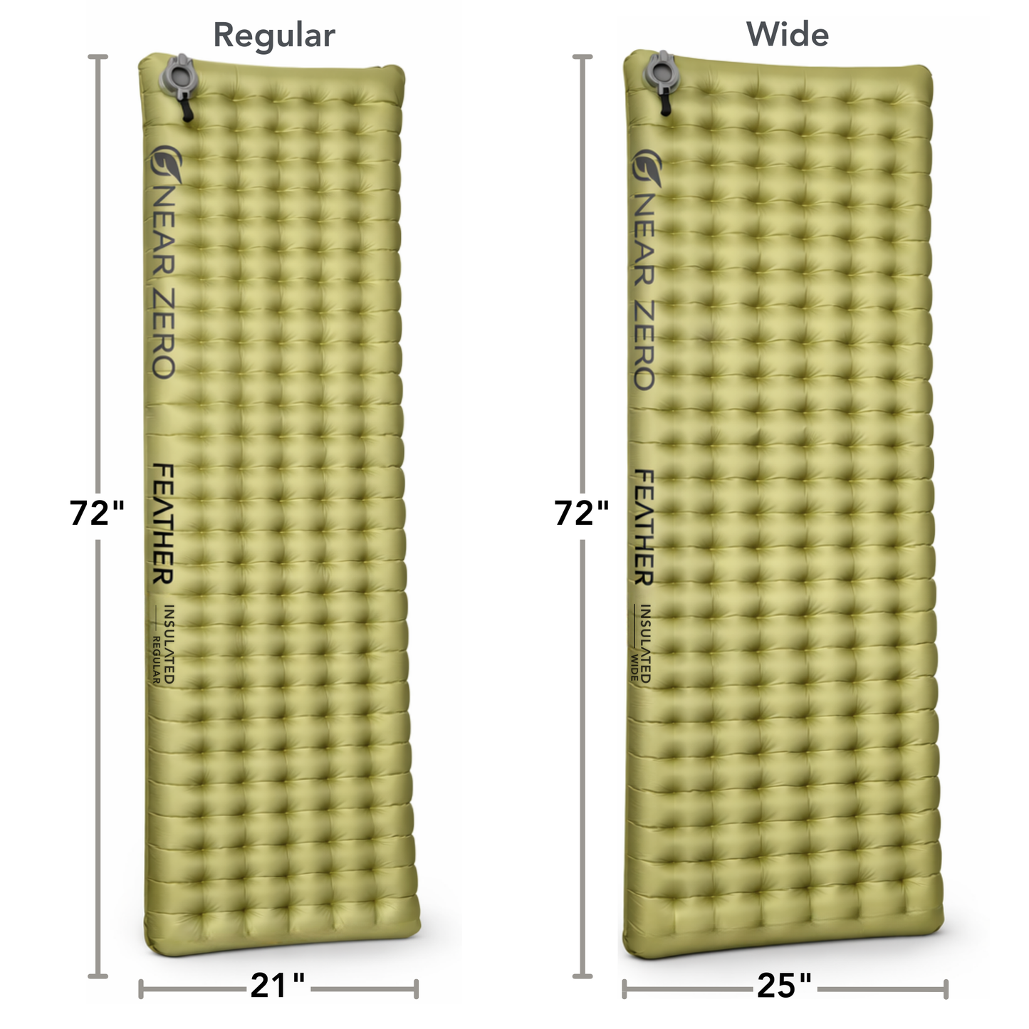 Near Zero Insulated Inflatable Sleeping Pad