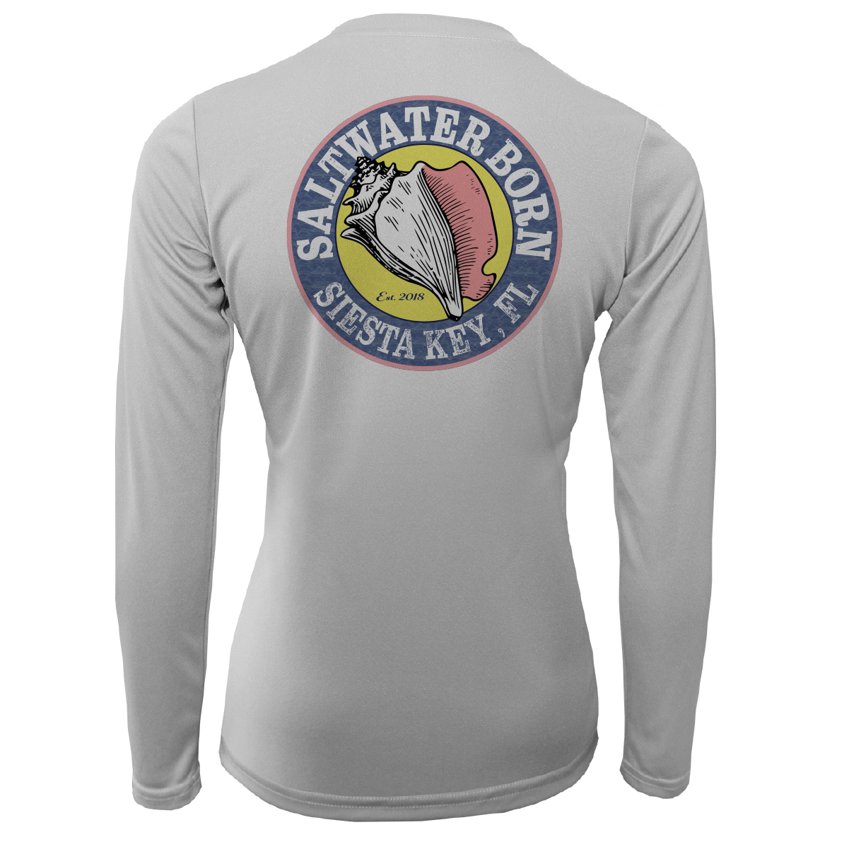 Saltwater Born Siesta Key Florida Girl Long Sleeve UPF 50+ Dry-Fit Shirt