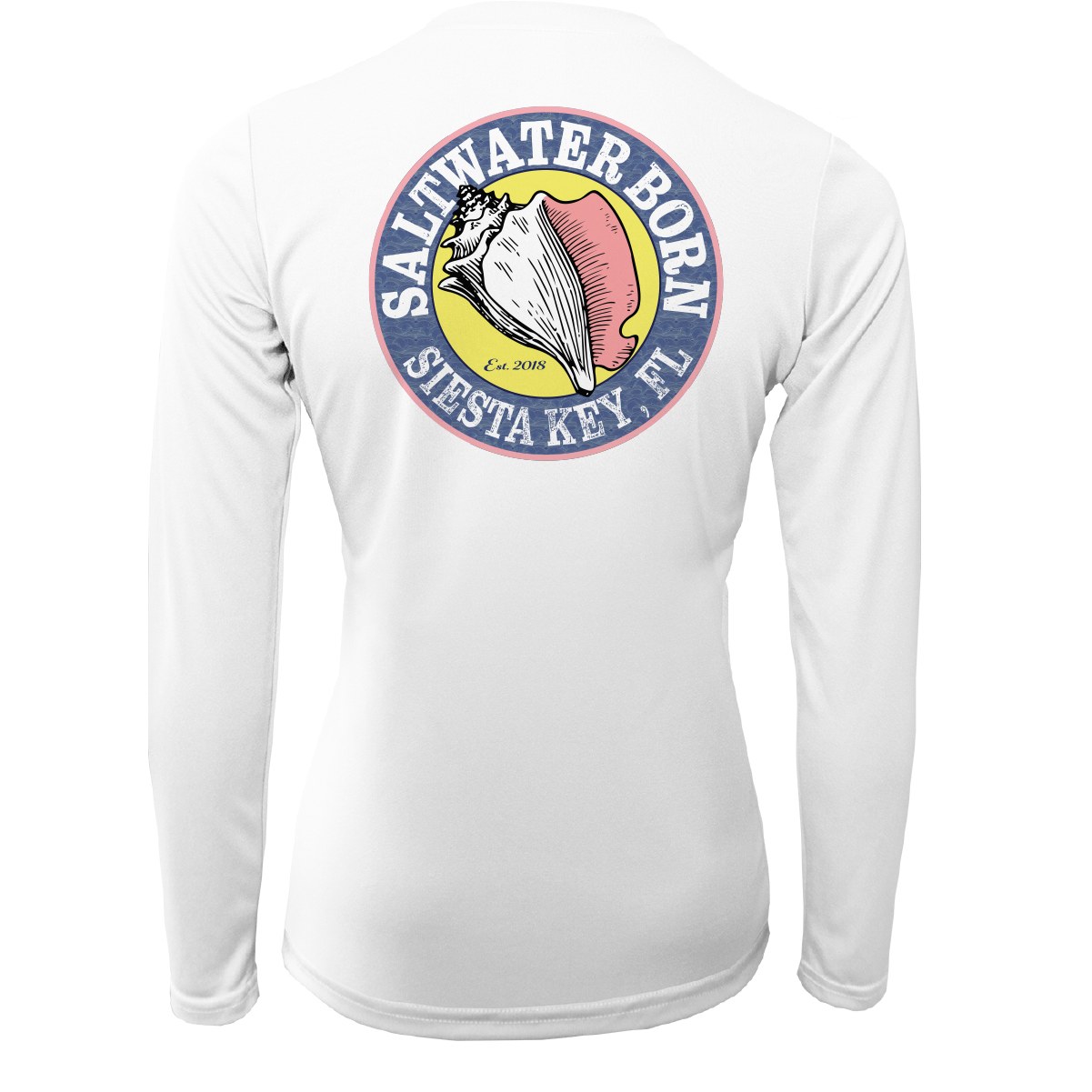 Saltwater Born Siesta Key Florida Girl Long Sleeve UPF 50+ Dry-Fit Shirt