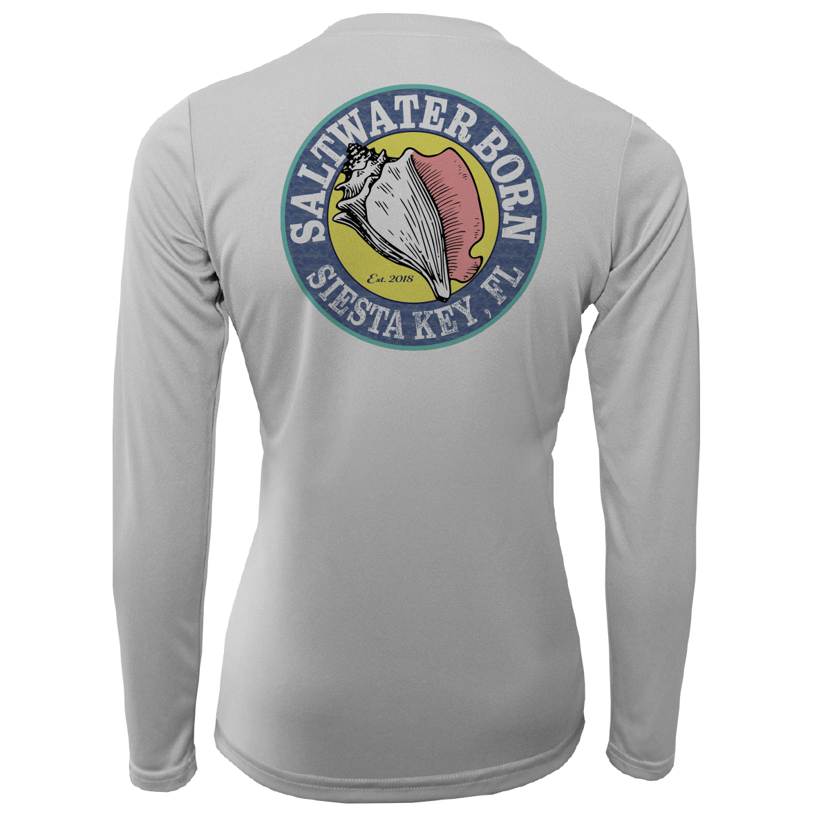 Saltwater Born Siesta Key Horseshoe Crab Women's Long Sleeve UPF 50+ Dry-Fit Shirt