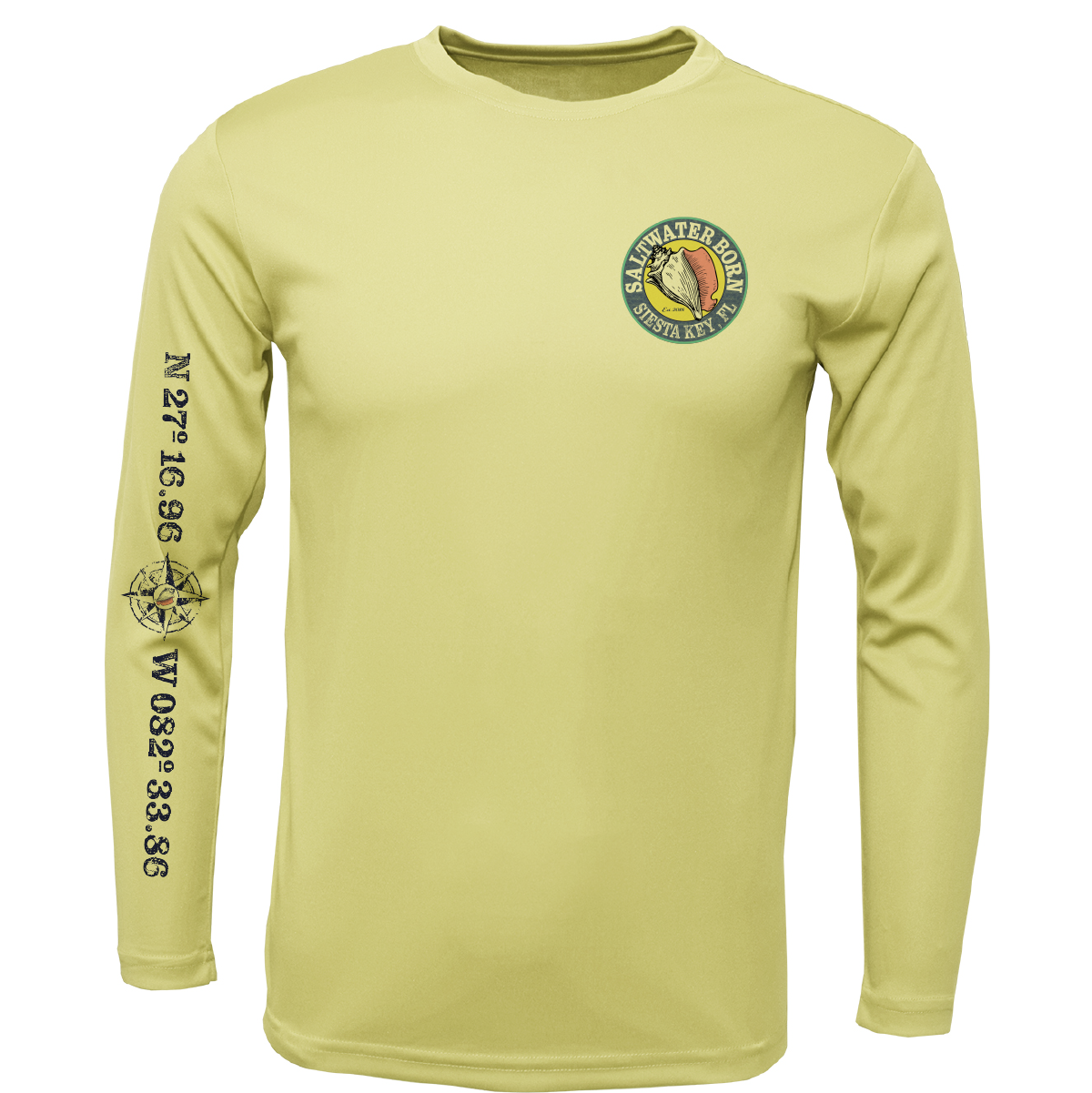 Siesta Key, FL Snook Long Sleeve UPF 50+ Dry-Fit Shirt