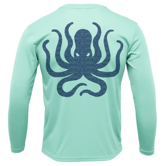 Saltwater Born Catalina Island, CA Kraken Long Sleeve UPF 50+ Dry-Fit Shirt