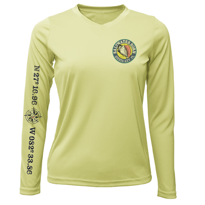 Saltwater Born Siesta Key "Surrender The Booty" Women's Long Sleeve UPF 50+ Dry-Fit Shirt