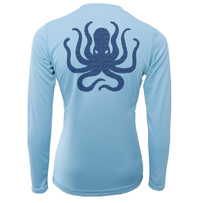 Saltwater Born Florida Freshwater Born Kraken Women's Long Sleeve UPF 50+ Dry-Fit Shirt