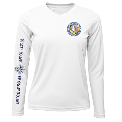 Saltwater Born Siesta Key Kraken Women's Long Sleeve UPF 50+ Dry-Fit Shirt