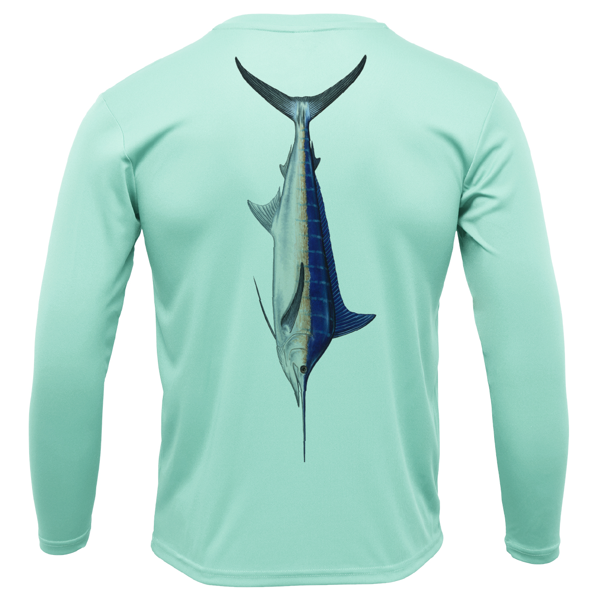 Saltwater Born Catalina Island Blue Marlin Long Sleeve UPF 50+ Dry-Fit Shirt