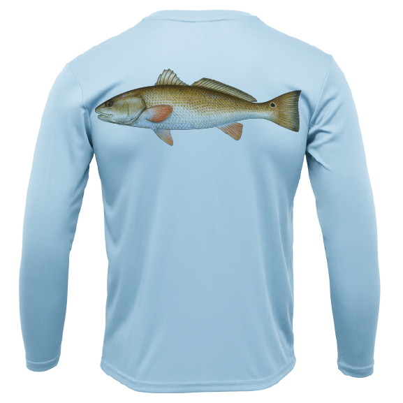 Siesta Key, FL Redfish Long Sleeve UPF 50+ Dry-Fit Shirt