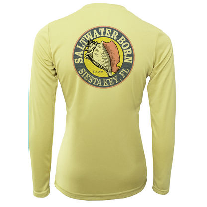 Saltwater Born Siesta Key "Saltwater Hair...Don't Care" Long Sleeve UPF 50+ Dry-Fit Shirt