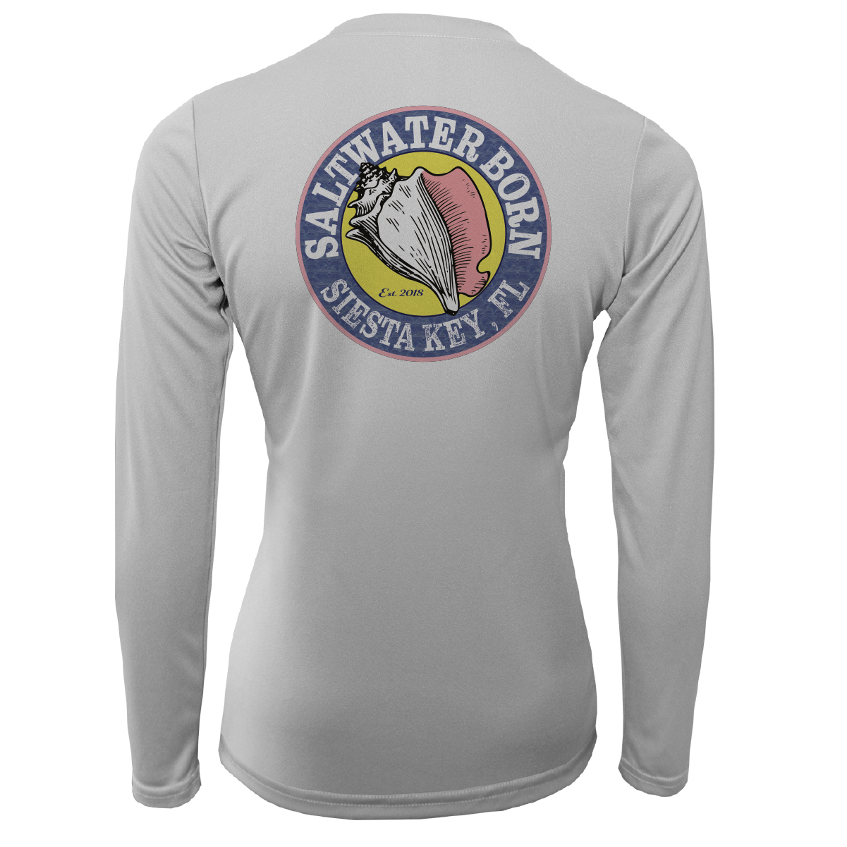 Saltwater Born Siesta Key "Saltwater Hair...Don't Care" Long Sleeve UPF 50+ Dry-Fit Shirt