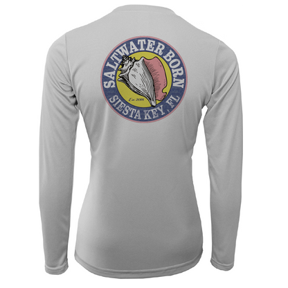 Saltwater Born Siesta Key "Saltwater Hair...Don't Care" Long Sleeve UPF 50+ Dry-Fit Shirt