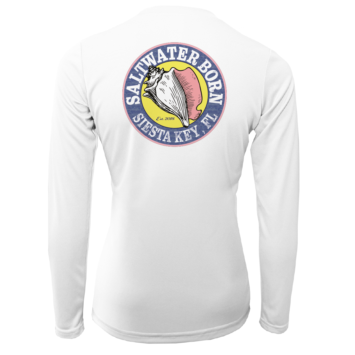 Saltwater Born Siesta Key "Saltwater Hair...Don't Care" Long Sleeve UPF 50+ Dry-Fit Shirt