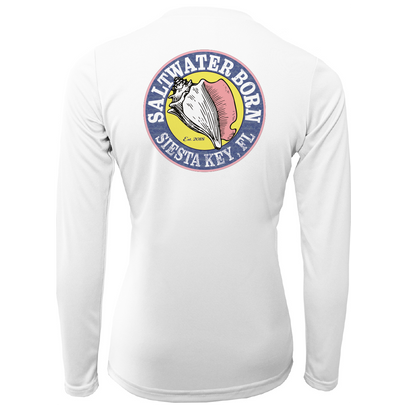 Saltwater Born Siesta Key "Saltwater Hair...Don't Care" Long Sleeve UPF 50+ Dry-Fit Shirt