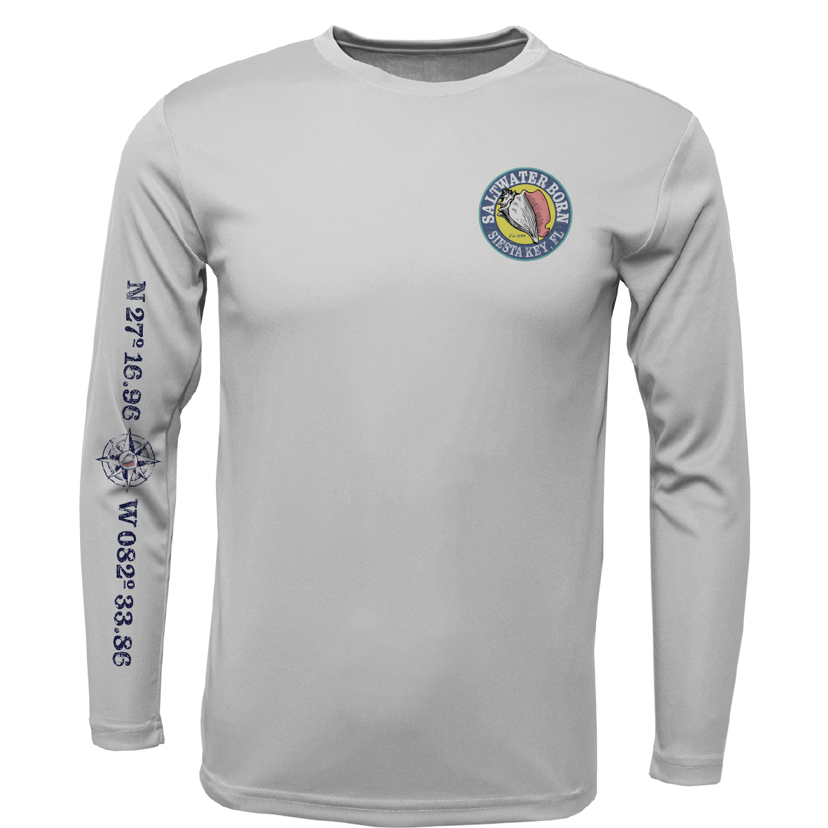 Siesta Key, FL Marlin Long Sleeve UPF 50+ Dry-Fit Shirt