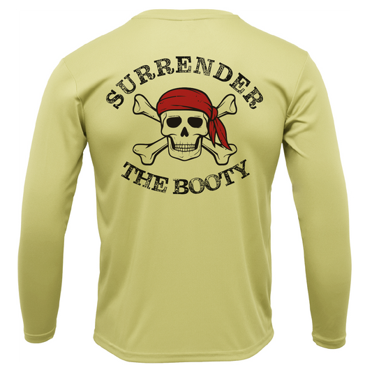 Saltwater Born Michigan Freshwater Born "Surrender The Booty" Men's Long Sleeve UPF 50+ Dry-Fit Shirt