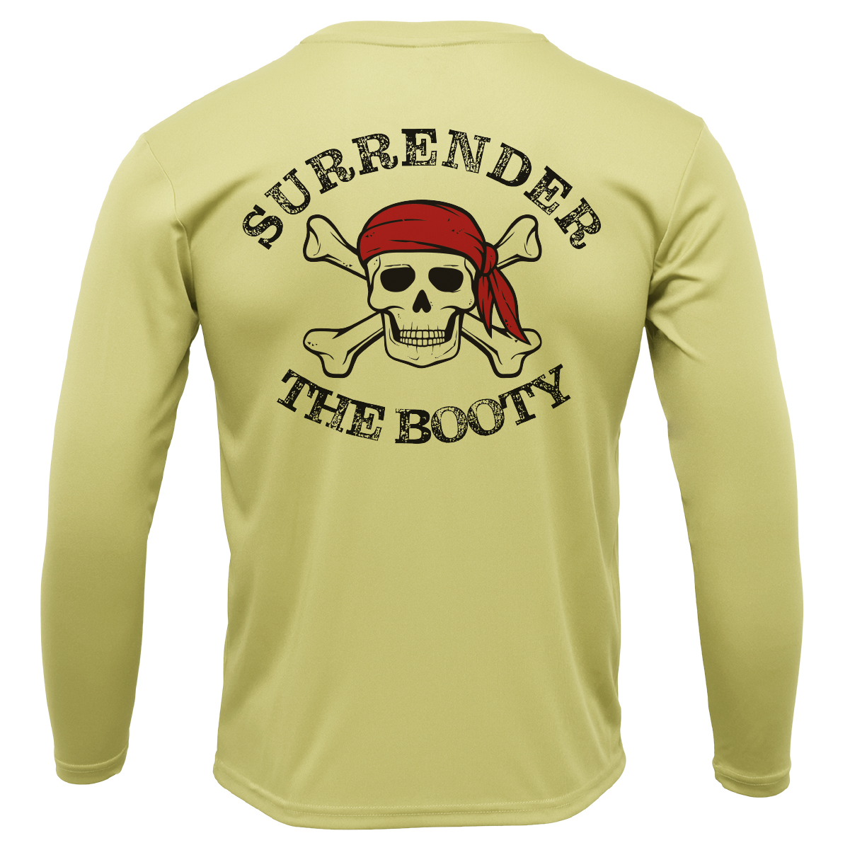 Saltwater Born Florida Freshwater Born "Surrender The Booty" Men's Long Sleeve UPF 50+ Dry-Fit Shirt