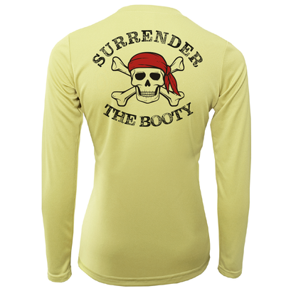 Saltwater Born Michigan Freshwater Born "Surrender The Booty" Women's Long Sleeve UPF 50+ Dry-Fit Shirt