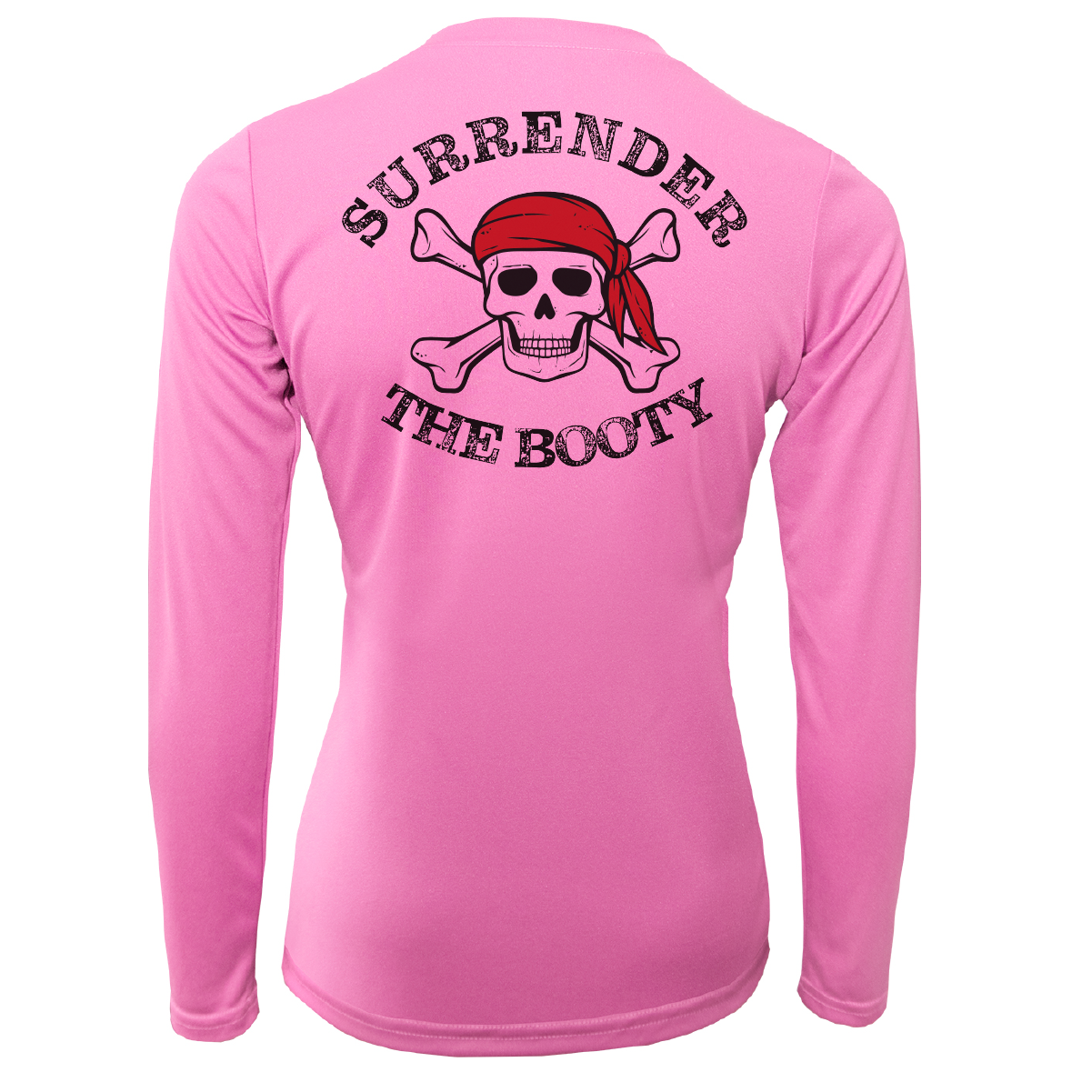 Saltwater Born Michigan Freshwater Born "Surrender The Booty" Women's Long Sleeve UPF 50+ Dry-Fit Shirt