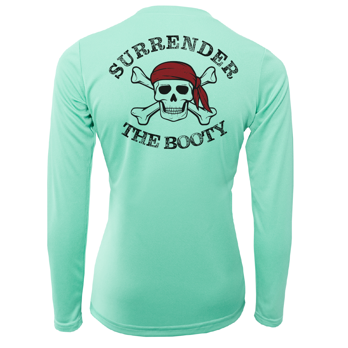 Saltwater Born Michigan Freshwater Born "Surrender The Booty" Women's Long Sleeve UPF 50+ Dry-Fit Shirt