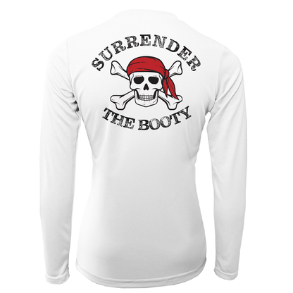 Saltwater Born Michigan Freshwater Born "Surrender The Booty" Women's Long Sleeve UPF 50+ Dry-Fit Shirt