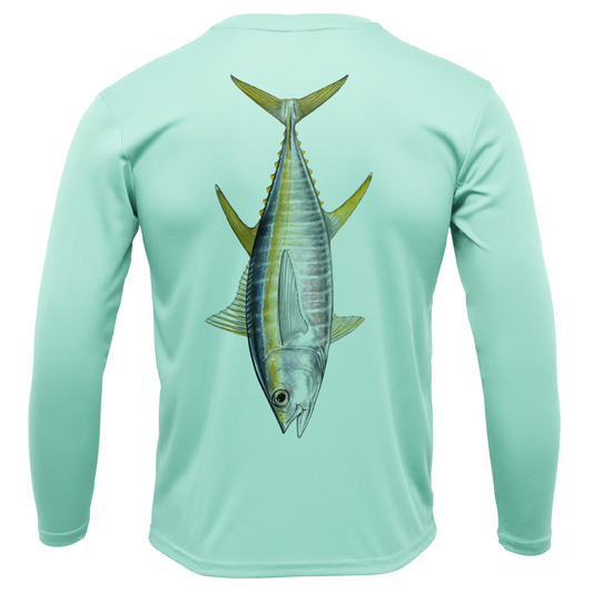 Saltwater Born Bimini, Bahamas Tuna Long Sleeve UPF 50+ Dry-Fit Shirt