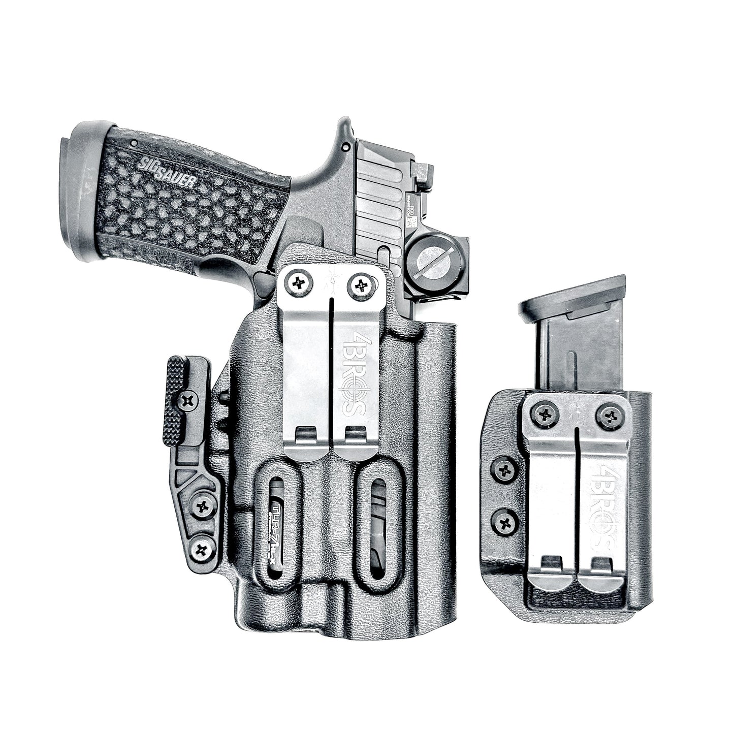 Four Brothers Sig P365-FUSE & TLR-7 X or HL-X IWB RH Holster with Magazine Carrier Combo