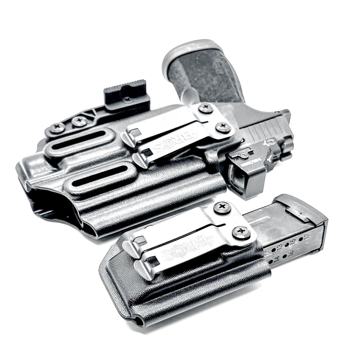 Four Brothers Sig P365-XMACRO & TLR-7 X or HL-X IWB Holster with Magazine Carrier Combo