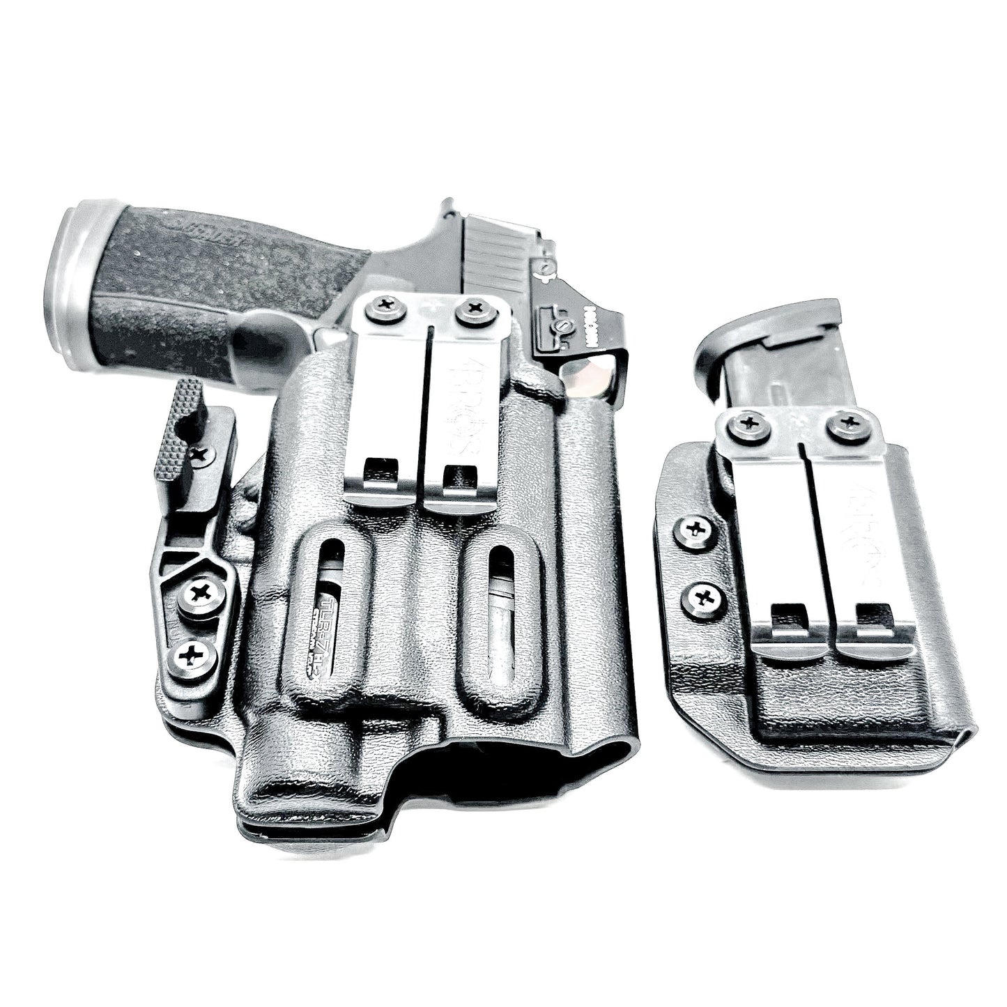Four Brothers Sig P365-XMACRO & TLR-7 X or HL-X IWB Holster with Magazine Carrier Combo