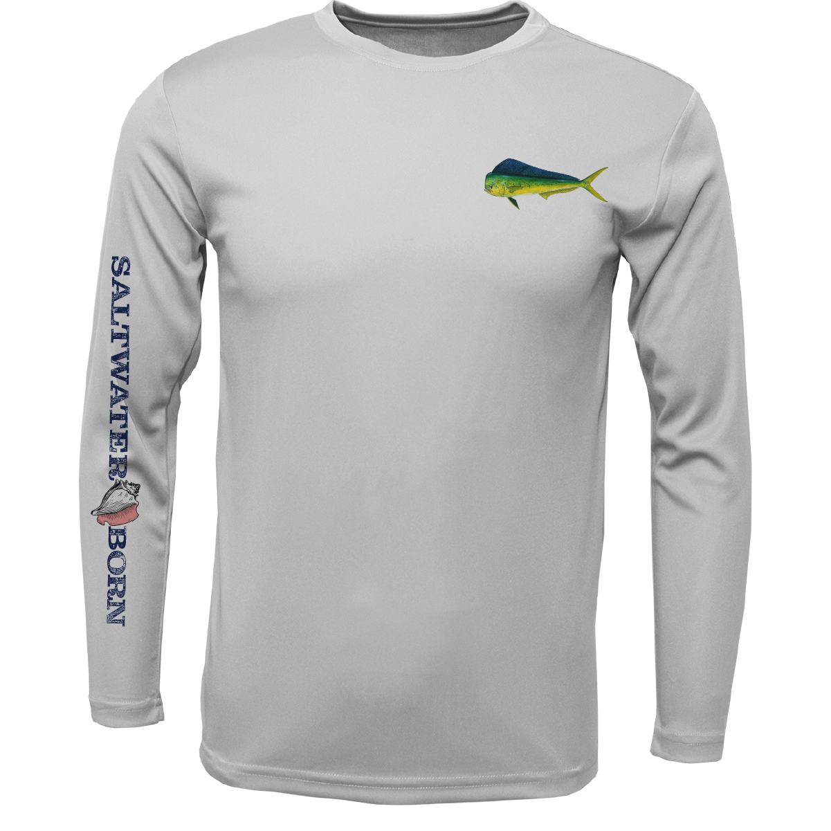 Saltwater Born Clean Mahi Long Sleeve UPF 50+ Dry-Fit Shirt