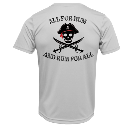 Saltwater Born Lake Travis "All For Rum and Rum For All" Men's Short Sleeve UPF 50+ Dry-Fit Shirt
